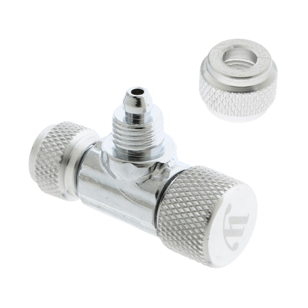 Aquarium Live Plants Tank Dual Head CO2 Tube Needle Valve 1/8 inch