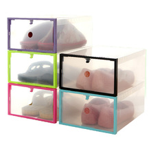 Rangement pour chaussures, pliable, en plastique transparent, boîte à tiroir, vide-poche, Jun27, prix usine , directe
