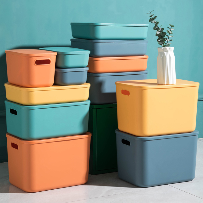 Plastic Storage Box Underwear Toy Stationery Organizer Makeup Jewelry Case Laundry Basket Kitchen Containers for Food with Lids
