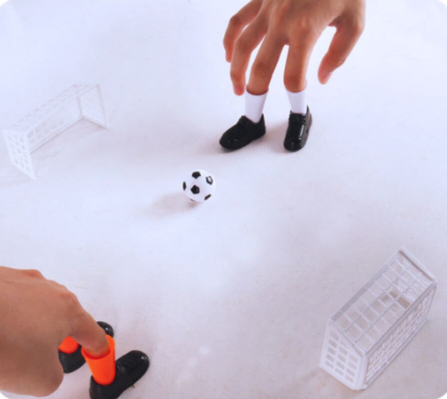 Ideal Party Finger Fußball Spiel Spielzeug Lustige Finger Spielzeug Spiel Sets mit Zwei Ziele Spaß Lustige Gadgets Neuheit Lustige Spielzeug für Kinder