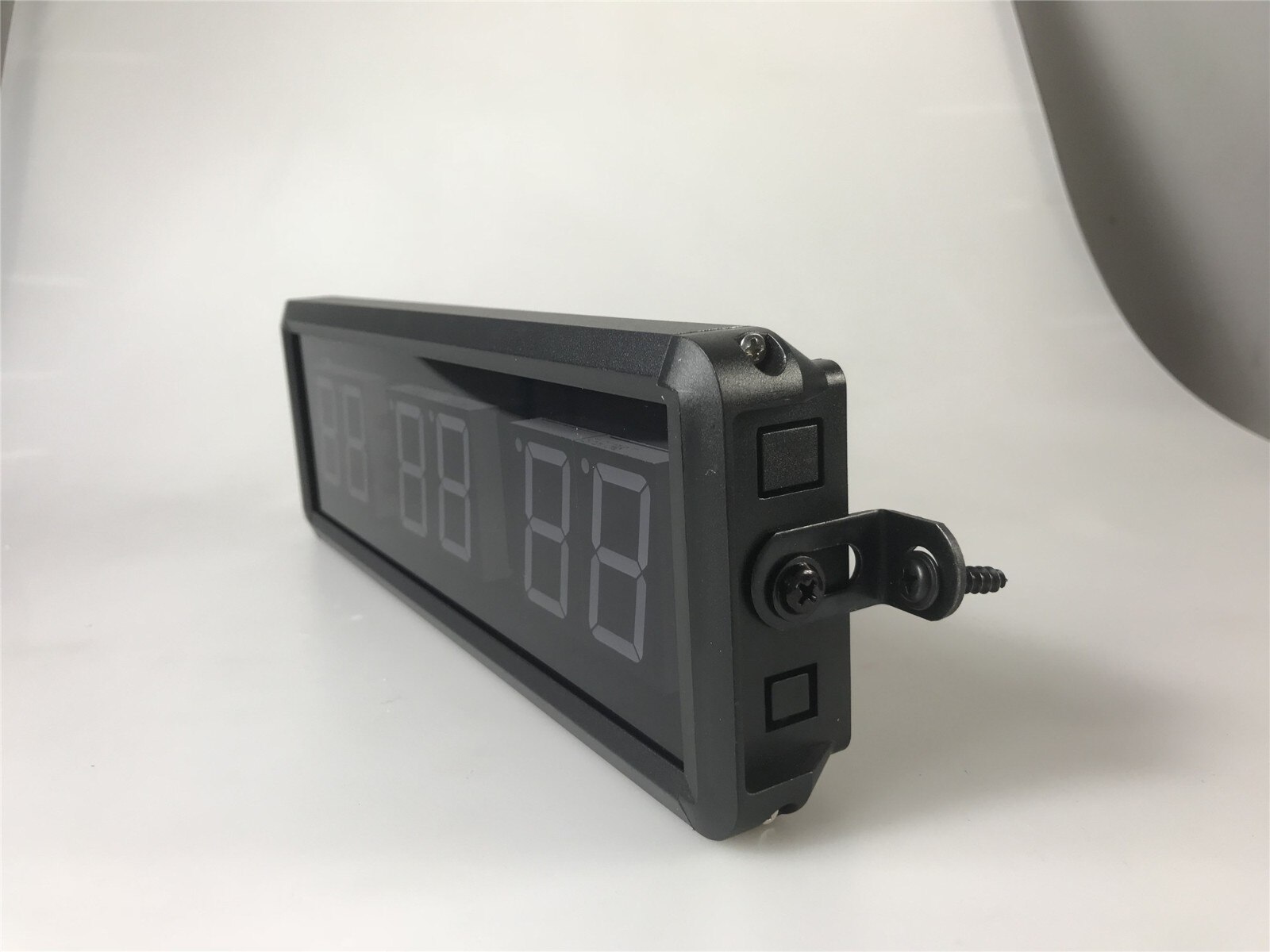 1.5 Inch 6 Digit Led Gym Workout Timer Boksen Voor Fitness Interval Programmeerbare Count Down/Up Stopwath Real Time klok