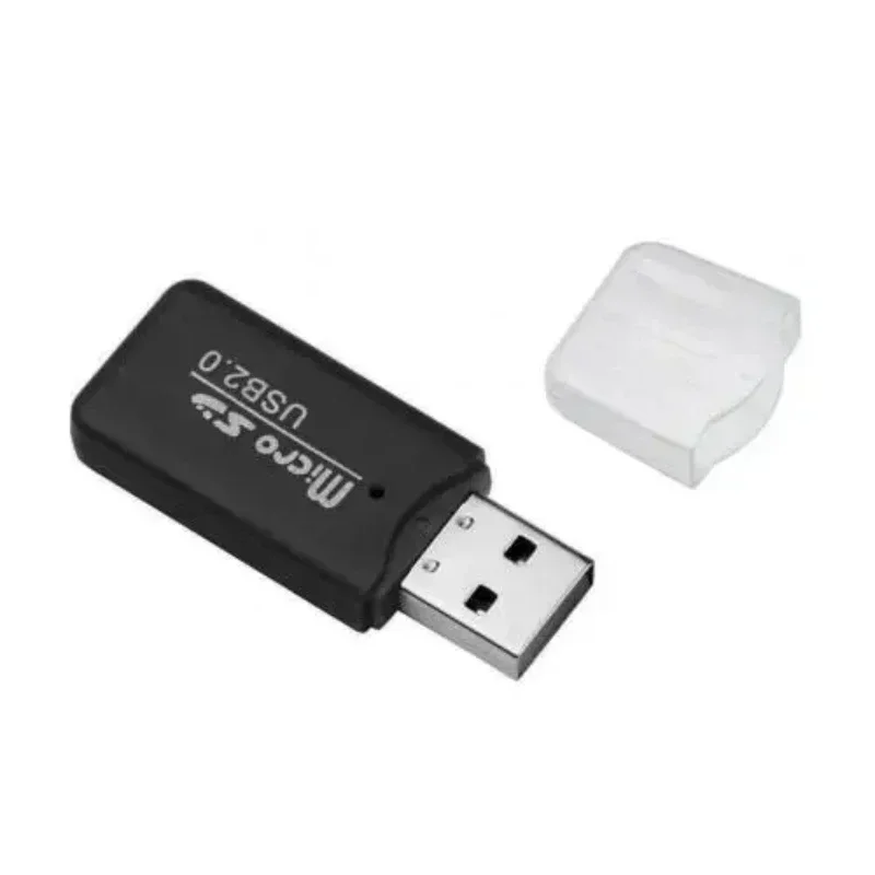 Portable mini USB 2.0 TF micro SD memory card reader, suitable for high-speed TF adapter for PC laptops, car speakers, TV boxes: Lavender