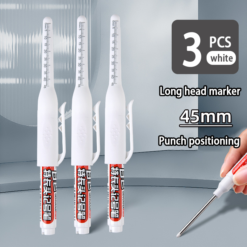 45mm långa spetsiga oljepennor vattentät snabbtorkande lämplig för träbearbetning kakel glas ritning markering kontor: Lavendel-