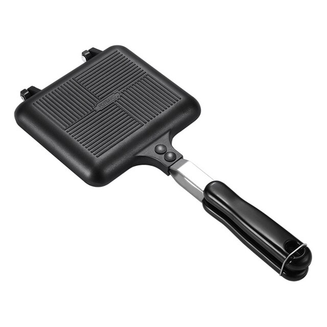 Novent Sandwich Bakvorm, Antiaanbaklaag, Dubbelzijdige Hot Maker Pers Braadpan Gegrilde Kaasmaker Sandwichmaker Grillpan Voor Ontbijt Panini Wafels 1314121766