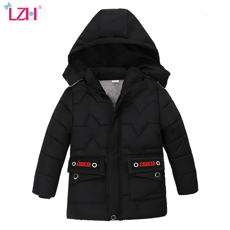 Lzh peuter baby jongens winterjas voor jongens dikke warme kleding kinderen baby bovenkleding jassen kinderen capuchon jas 2 3 4 5 jaar