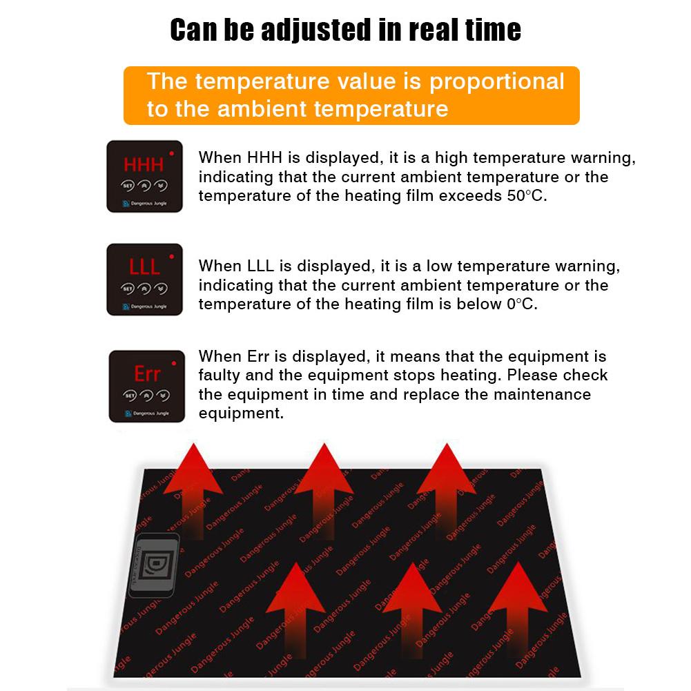 Temperatuurregeling Reptiel Verwarming Pad Fokken Doos Verwarming Pad Waterdicht Warme Verwarming Pad Voor Turtles Snake Lizard Hamste