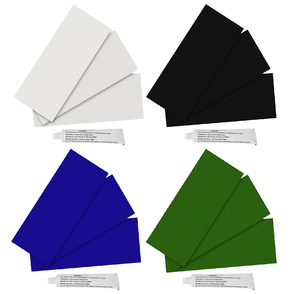 230X95MM gonflable en plastique bateau Kayak spécial PVC réparation Patch Kit étanche Patch colle côte canot canot Air lit avec colle