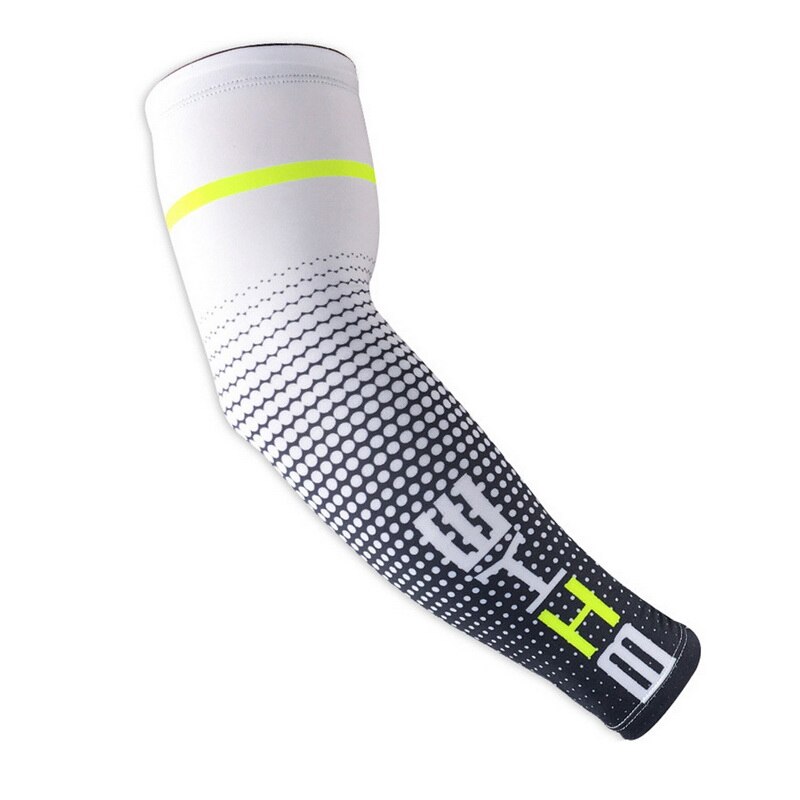 Manchettes de protection contre les uv pour hommes, idéales pour le cyclisme, la course à pied, le sport: Une pièce blanche / M