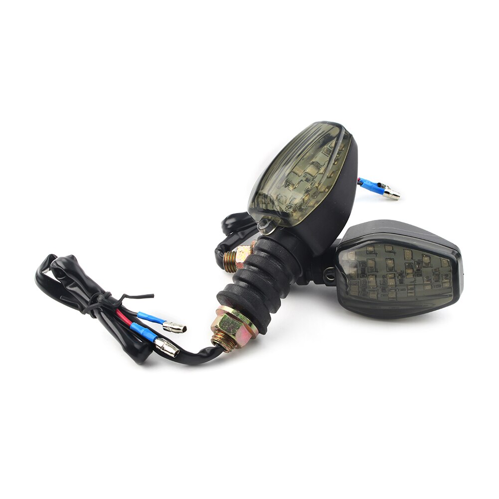 1 Paar Motorcycle Knipperlichten Indicator Led Light Universeel Voor Harley Davidson Honda Suzuki Yamaha Ducati W/10Mm mounting Bolt