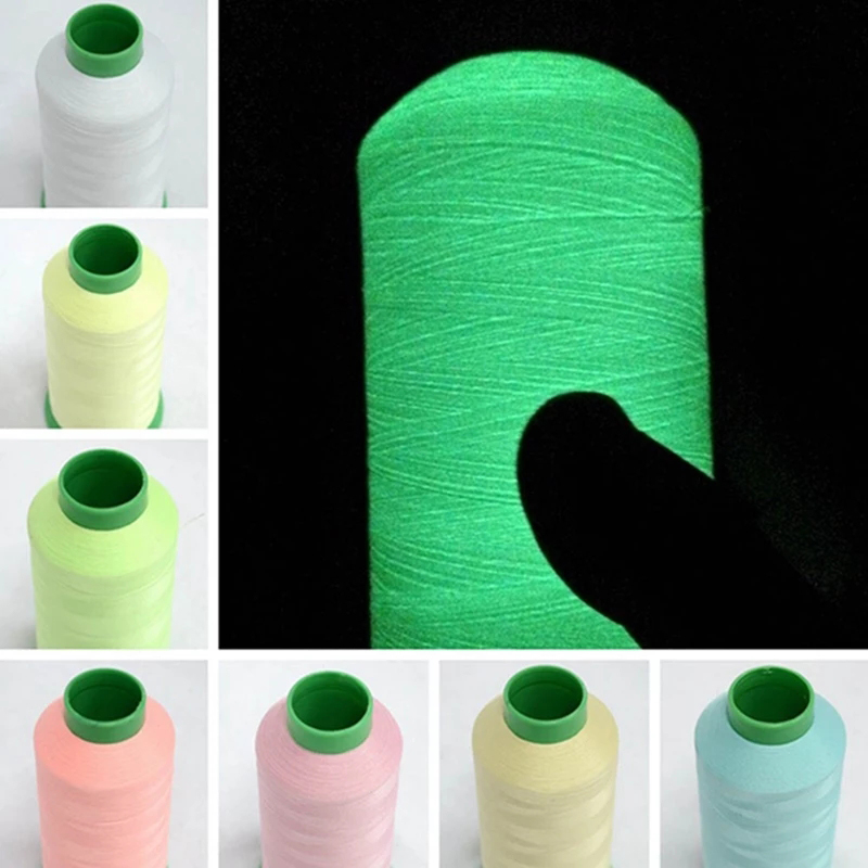Hilos de bordar luminosos creativos para manualidades, hilo de coser luminoso, luz fluorescente, hilo para disfraz, luz nocturna