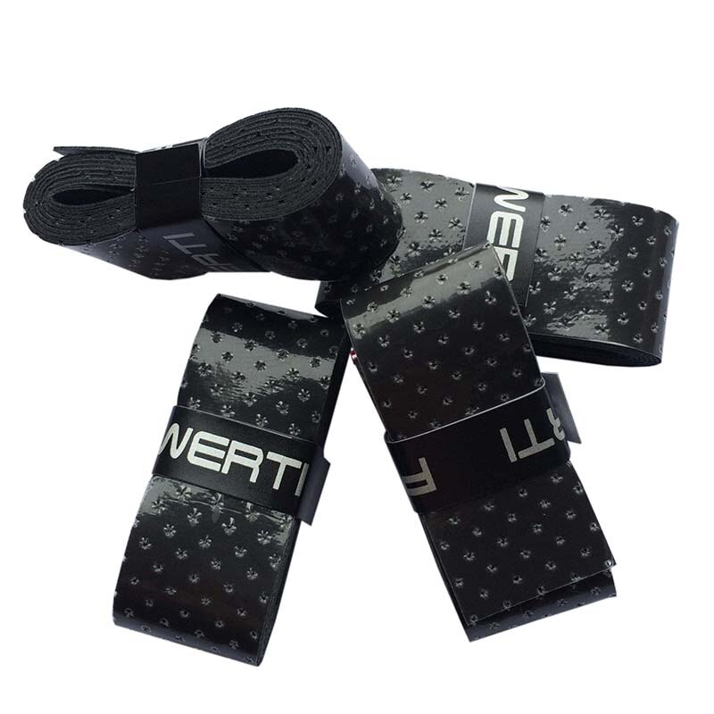 POWERTI 10pcs/lot Tennis Overgrip Stick Perforated Sweatband Sweat Viscosity Badminton Racket Breathable Grip