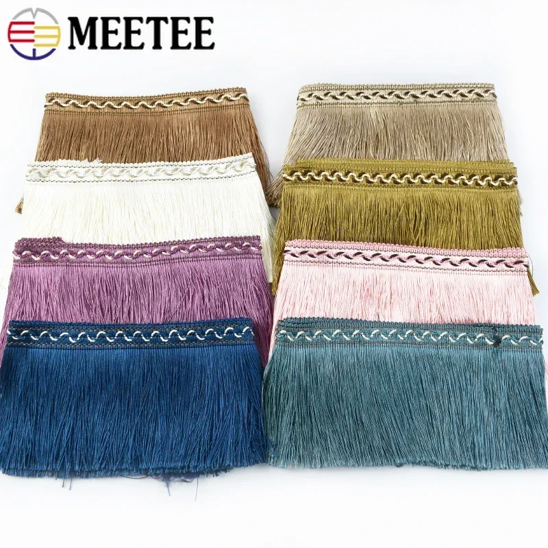 Flecos de borla de 1/2M para ropa, banda para ajuste de encaje, cortina, cinta textil para el hogar, borlas, vestidos, flecos recortados, accesorios de costura DIY