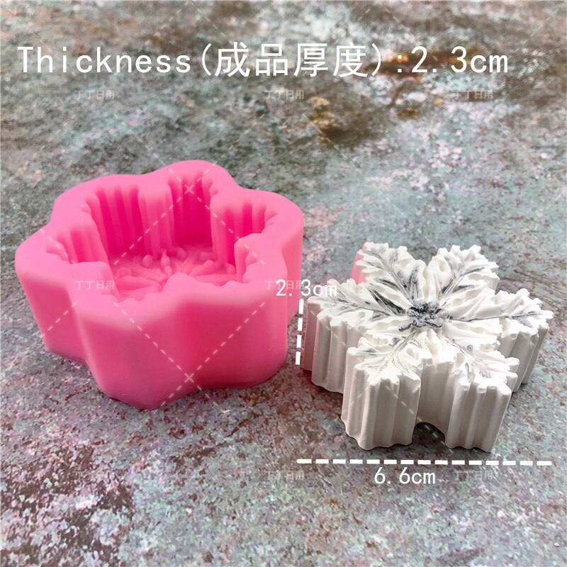 Kerst Handschoenen Sneeuwvlok Siliconen Fondant Zeep 3D Cakevorm Cupcake Ijs Mousse Jelly Chocolade Bakken Decoratie Tool: No.7