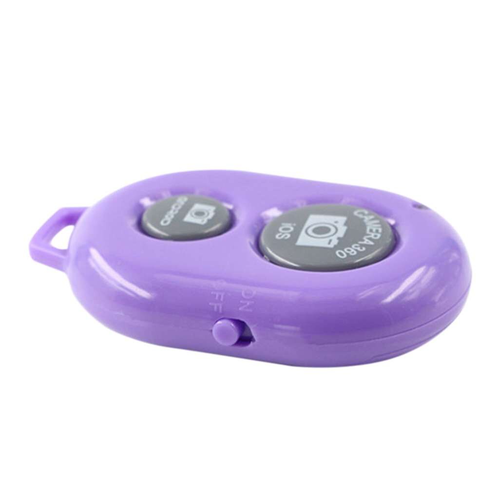 Bluetooth Fernbedienung Taste Wireless Controller Selbstauslöser Kamera Stick Auslöser Telefon Einbeinstativ Selfie für ios: purple