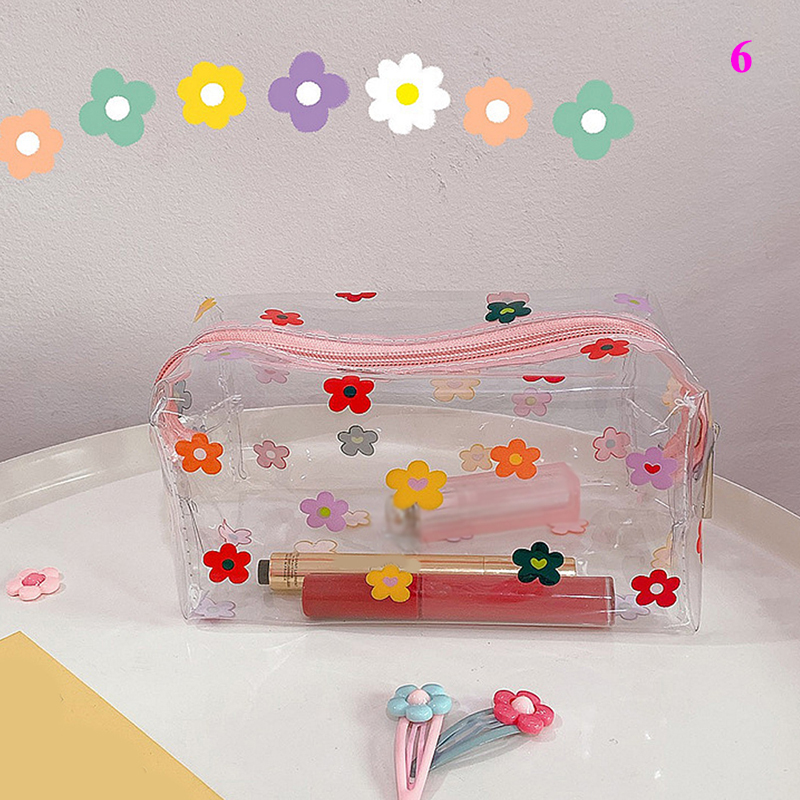 Waterproof Transparent Cosmetic Cute Bags Storage Pouch Makeup Organizer Clear Case Toiletry Bag PVC Zipper Travel Toiletry: 6