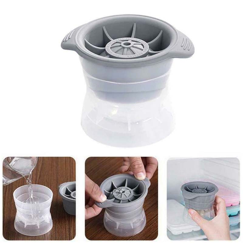 Lodowa kulka sześcian producent kulista forma 2.5 cal okrągły galaretki formy zestaw koktajl Whisky DIY Dom bar impreza koktajl użyj kula