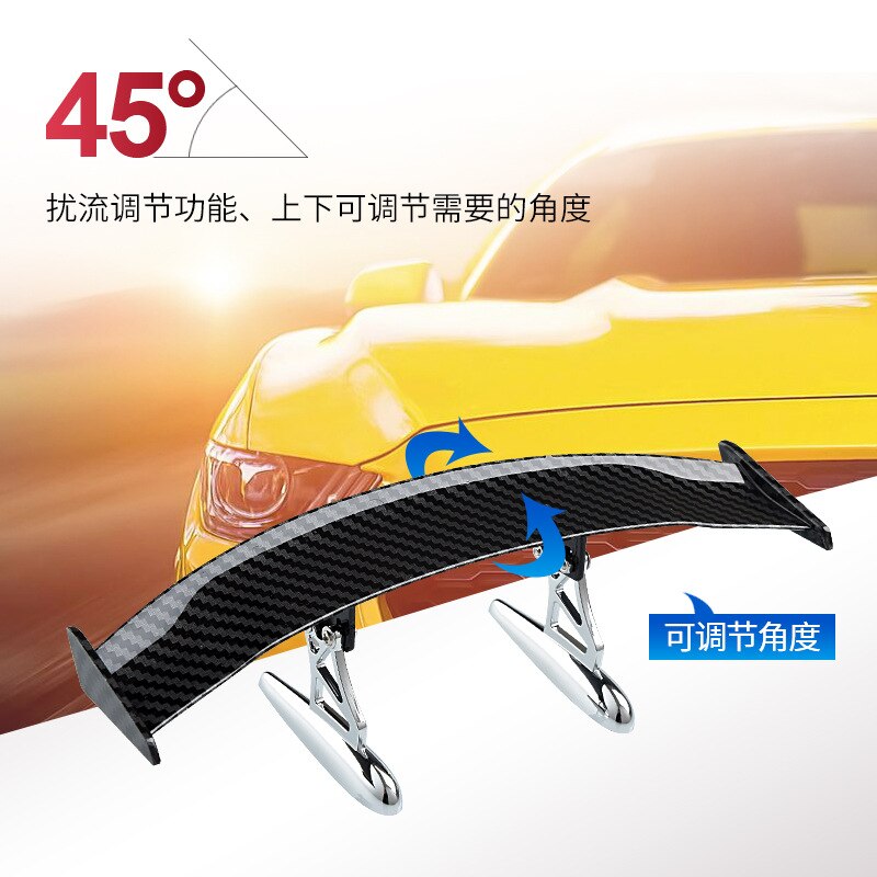 Universal-heckspoiler aus kohlefaser, mini-spoiler, autodekoration, kleines modell für jeep, ford