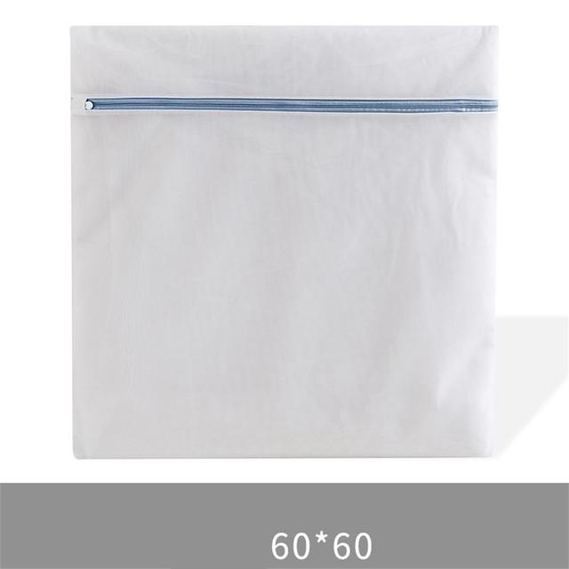 Fine Mesh Laundry Bag Zipper Mesh Wash Bags Washing Machine Bag For Underwear Bra Socks Dirty Clothes Organizer Laundry Basket: 60x60cm