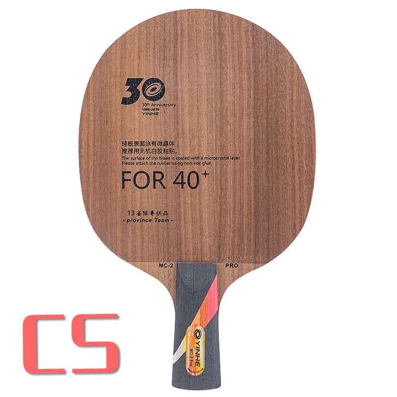 YINHE Galaxy MC2 PRO Provincial (MC-2 PRO 5 Ply madera 30th aniversario) de tenis de mesa de Ping Pong bate paleta: penhold short CS