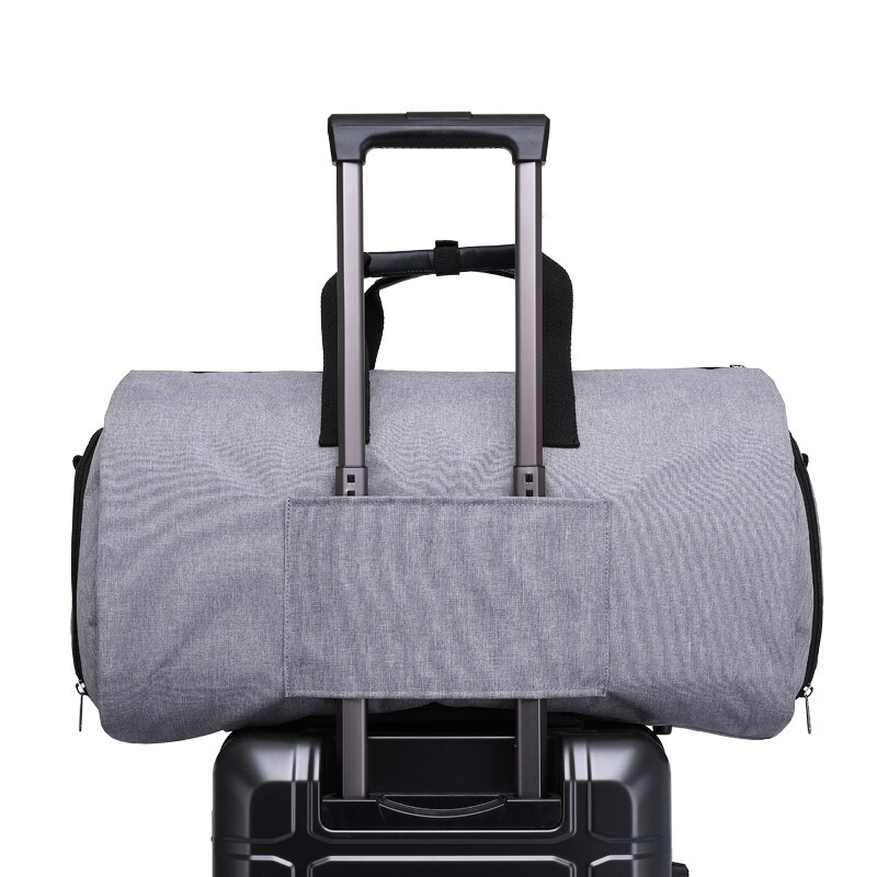 2 in 1 Convertible Garment Bag Carry on Travel Suit Bag Sport Duffel Bag with Shoulder Strap Independent Shoe Department MS455G