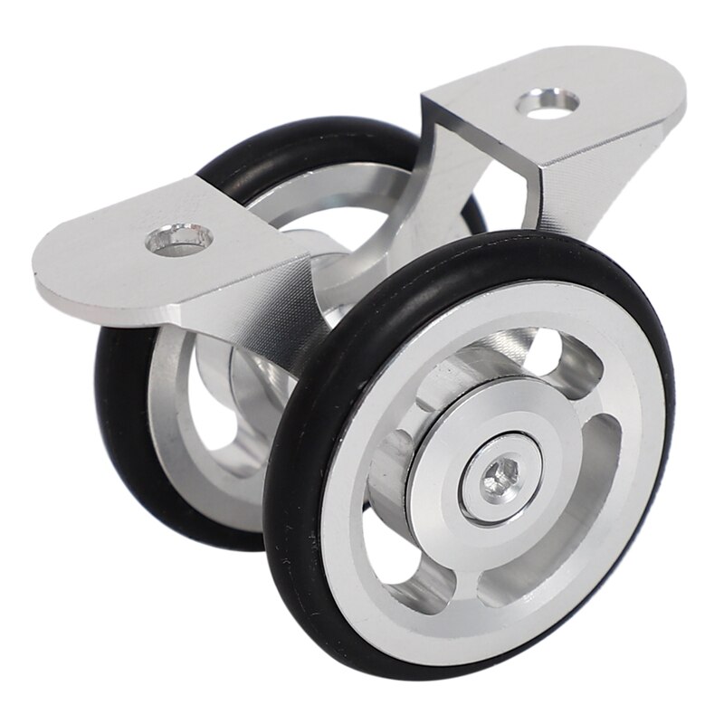 Vouwfiets easy wheel fiets spatbord lager dubbel wiel achterspatbord wiel voor brompton vouwfiets accessoires zilver