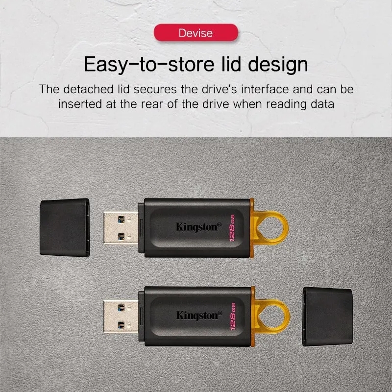 Kingston Pen Drive USB Flash Drives DTX Pendrive 64GB 128GB 256GB High Speed USB3.2 Flash Disk Mini Key Memory Stick 3.0