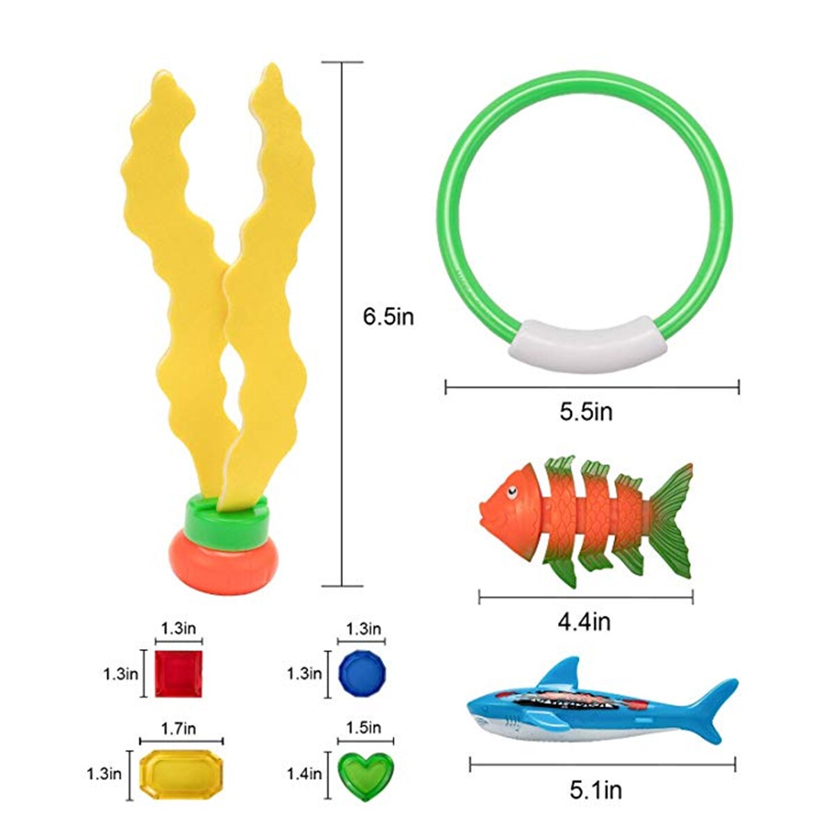 18/26 Zomer Spel Pool Gooien Duiken Speelgoed Ring Onderwater Duiken Ring Set Multicolor Game Strand Speelgoed