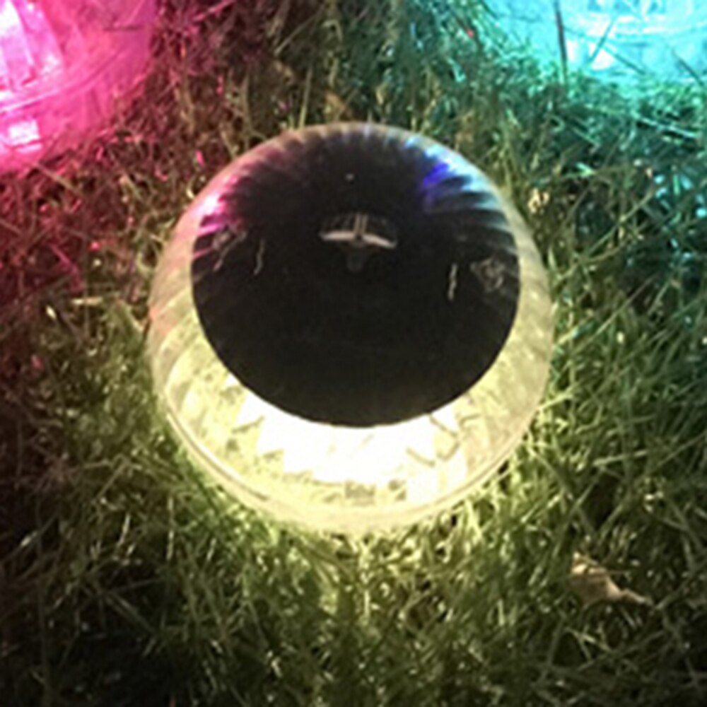 Udendørs flydende undervands kugellampe soldrevet farve skiftende swimmingpool fest natlys til gård damhave: Gul