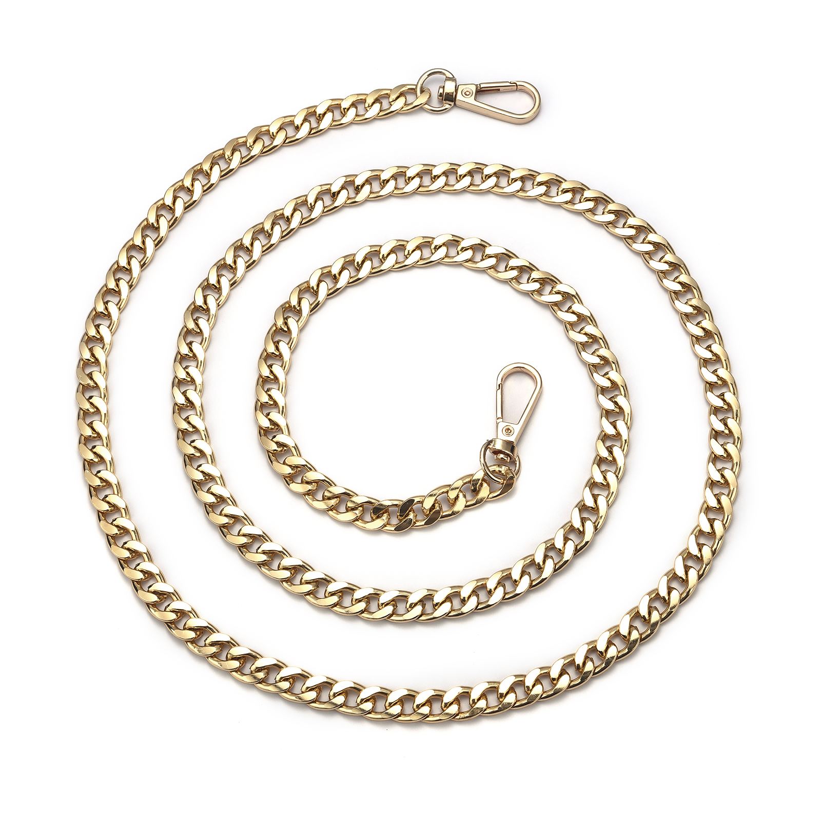 40/120 cm Metallkette Goldene Silbrig Schwarz Aluminiumkette Für Schmuckherstellung Erkenntnisse Tasche Kette Riemen Griff Ersatzketten: Schwarz