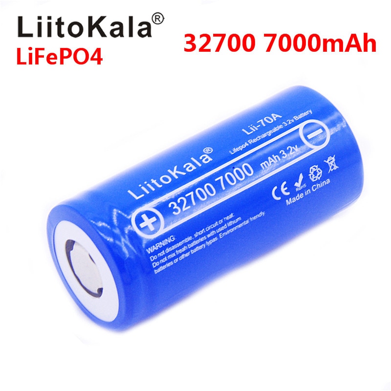 Liitokala Lii-70A 3.2V 32700 7000Mah LiFePO4 Batterij 35A Continue Afvoer Maximale 55A High Power Batterij
