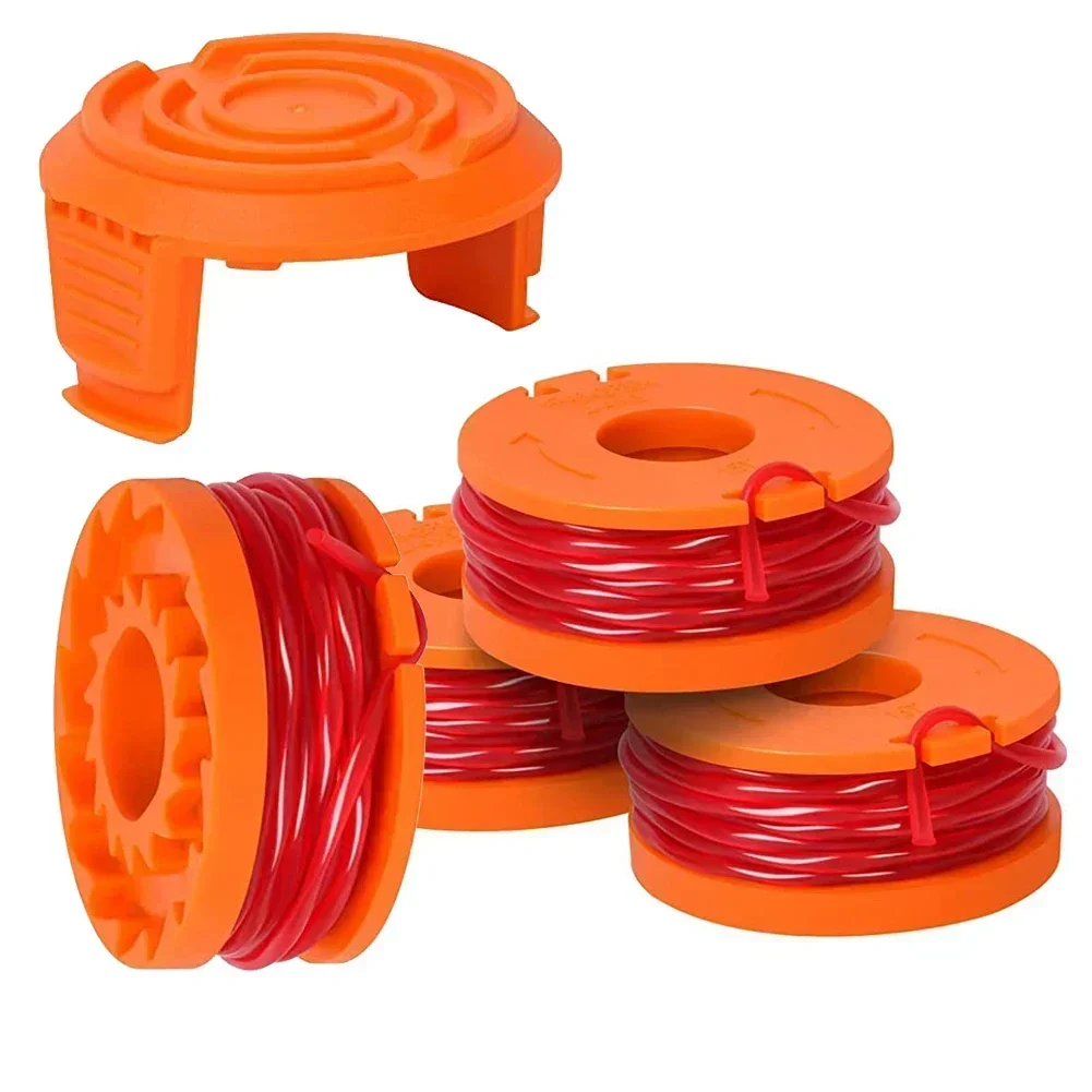 Trimmer Spool Line For Worx WG154 WG163 WG180 WG175 WG155 WG151 WG160 Cordless Grass Trimmer Blade Cutter Lawn Trimmer Replace: indigo