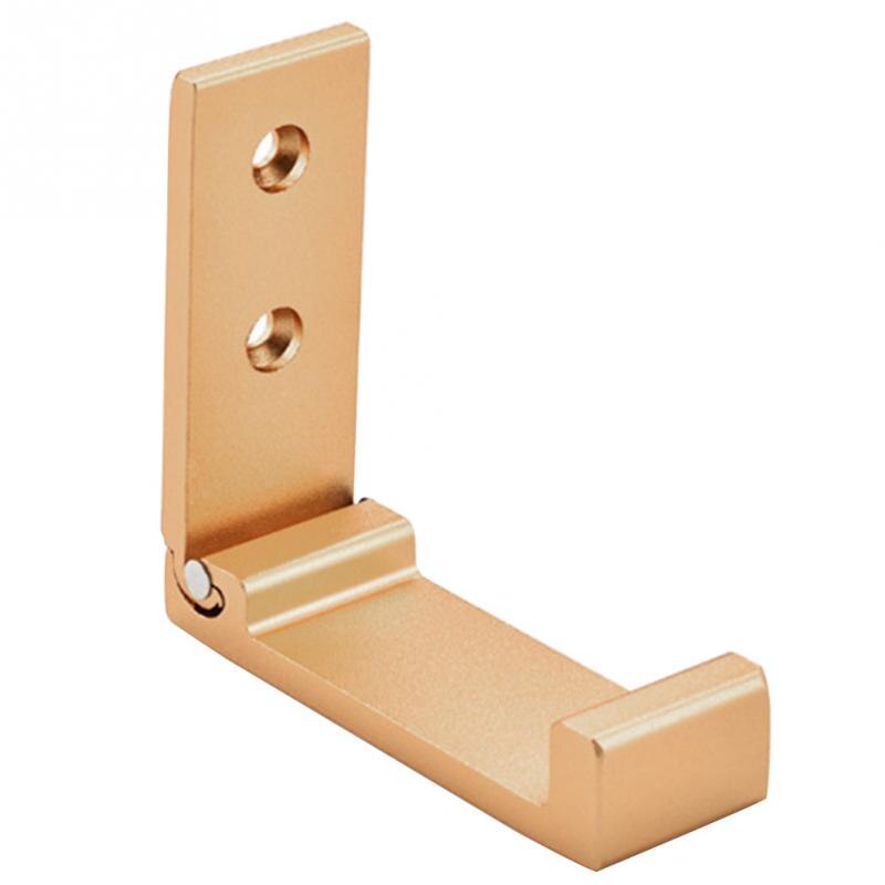 Aluminium Goud Zilver Zwart Inklapbare Kleerhanger & Handdoek & Jas & Robe Haak Decoratieve Badkamer Haken Wall Mounted: gold