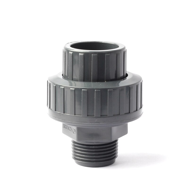 1pc Plastic PVC 1 inch Male Thread 32mm Union Water Pipe Connector Plastic Tube Adapter Garden Irrigation Fittings 1 inch Parts