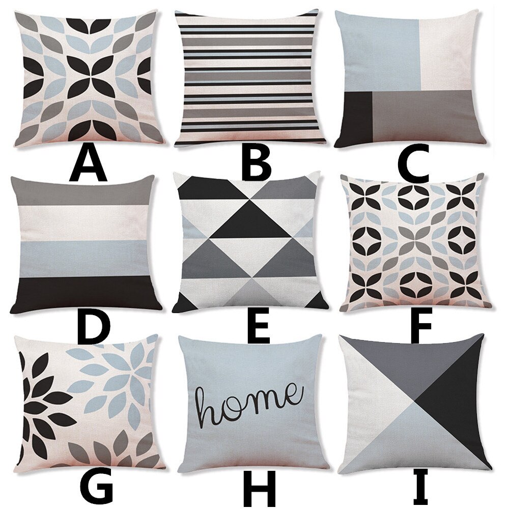 Geometrische Kussensloop Cover Grijs Taille Vierkante 45 cm * 45 cm Decoratieve Kussenslopen Voor Home d1