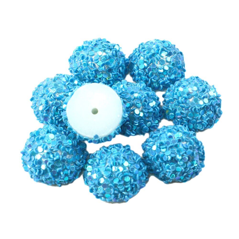 20 st 14 x 14mm tjocka halvcirkelformade glitterpärlor för hårbågedekoration gör-det-själv-örhängen smyckenstillverkning ,20 yc 6625: 1080507009