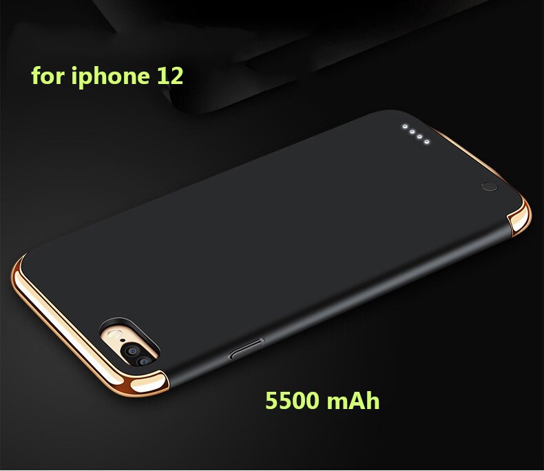 Ładowarka etui do iPhone 6 6S 7 8 7P 8P 11Pro 12Pro Max uniwersalna przenośna ładowarka banku mocy 5500mAh do 6000mAh: for iphone12