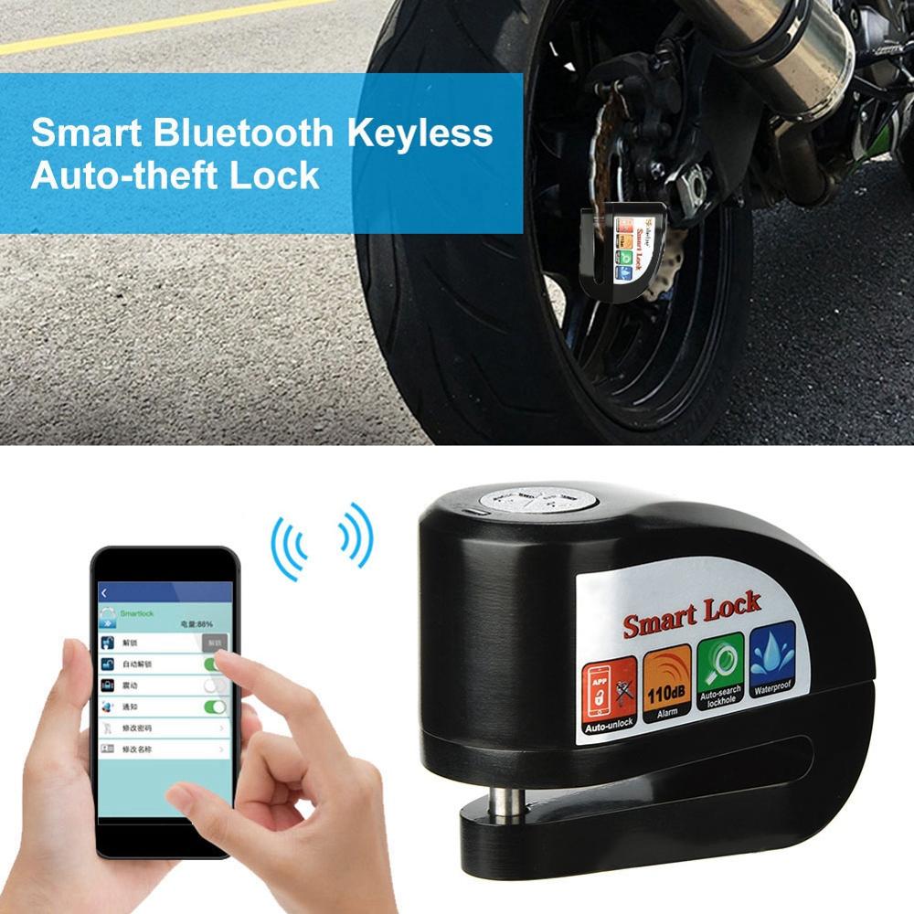 Y801 app nøglefri motorcykel alarmlås motorcykel tyverialarmhjul sikkerhed sikkerhed sirene lås