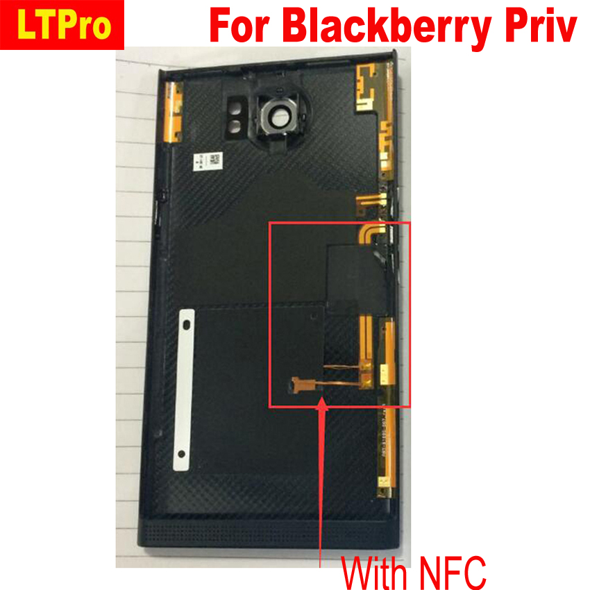 LTPro For BlackBerry Priv Back Battery Cover Door Housing Case With Rear Camera Lens Replacement Parts