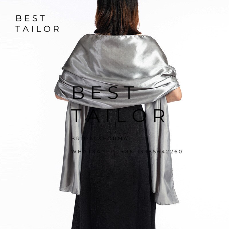 Châle de Mariage blanc boléro mère de la mariée chauffe épaules pour demoiselle d'honneur bal haussement d'épaules accessoires de Mariage Mariage femme: Gris