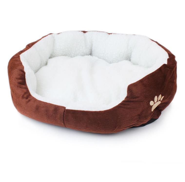 6 färger mjuk polar fleece hund katt säng vinter varmt bo husdjur billigt hund kennel inomhus sovhus valp säng
