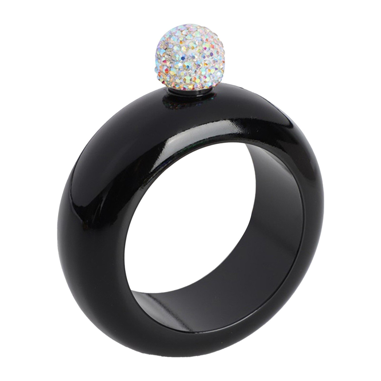 Diamond Cover Draagbare 3.5 Oz Ronde Heupfles Russische Creatieve Armband Heupfles 304 Roestvrij Stalen Armband Heupfles