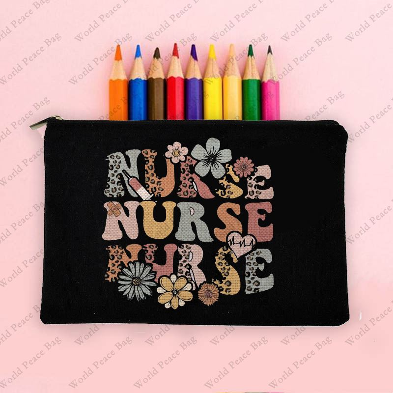 1pc Nurse Makeup Bags,Nurse for Women,Nurse Cosmetic Bags With Zipper,Nurse for Nursing Student,Student Nurse
