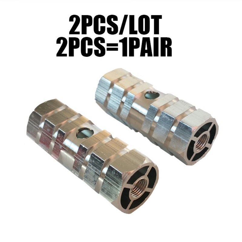 Motorfiets voetsteunen, Paar Universal M8 Racing achteren geplaatste voetsteun Pinnen Voetensteunen Pedalen Steps 8mm (Kleur : Titanium