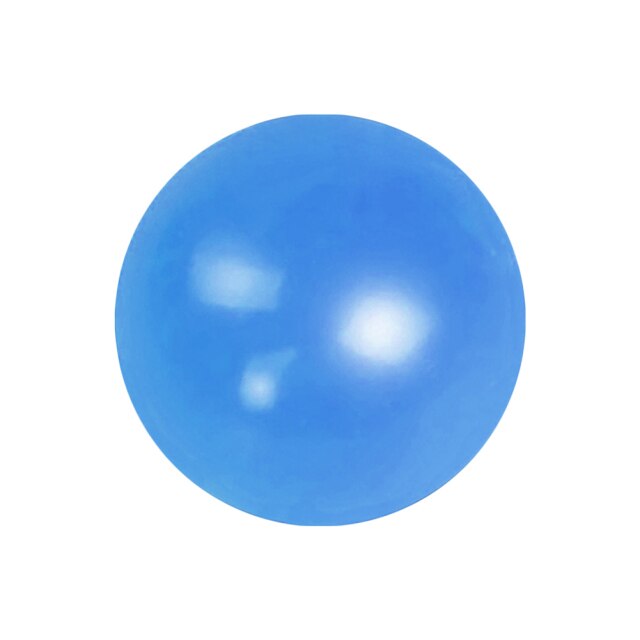 Stok Muur Bal Stress Relief Plafond Ballen Lichtgevende Stress Bal Kleverige Plafond Ballen Speelgoed Voor Kinderen Volwassenen: 6.5cm blue