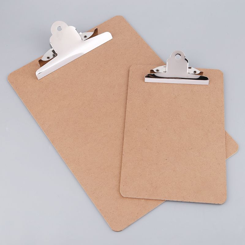 Tablero portátil de madera A4/A5 con Clip para escritura, archivador con Clip para batería, suministros de papelería para oficina y escuela