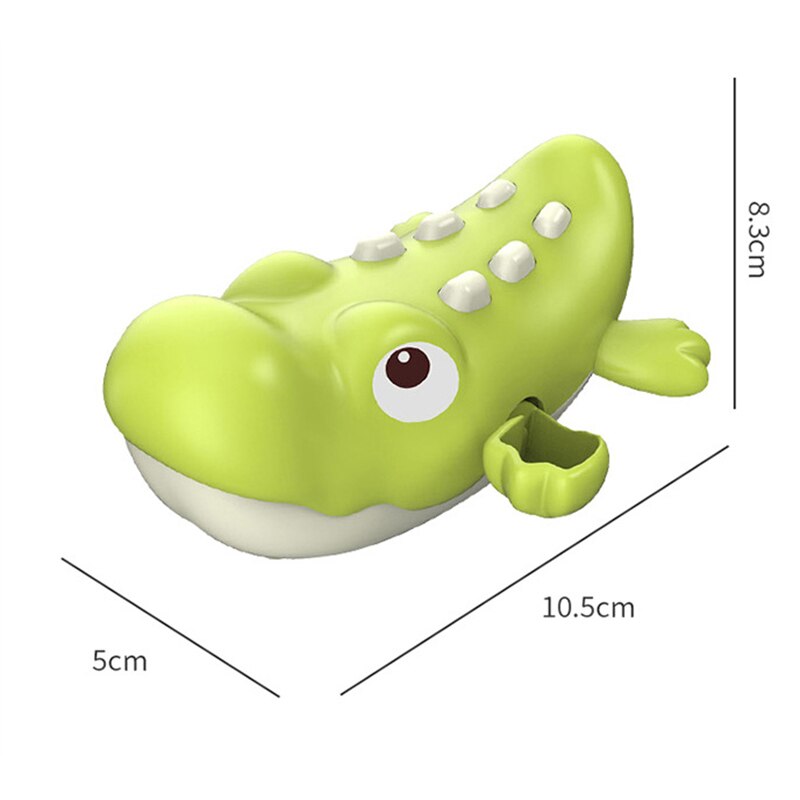 Summer Baby Bath Toys For Kids Boys And Girls Cute Animal Bear Shark Crocodile Clockwork Swimming Water Toys For Bathroom Beach