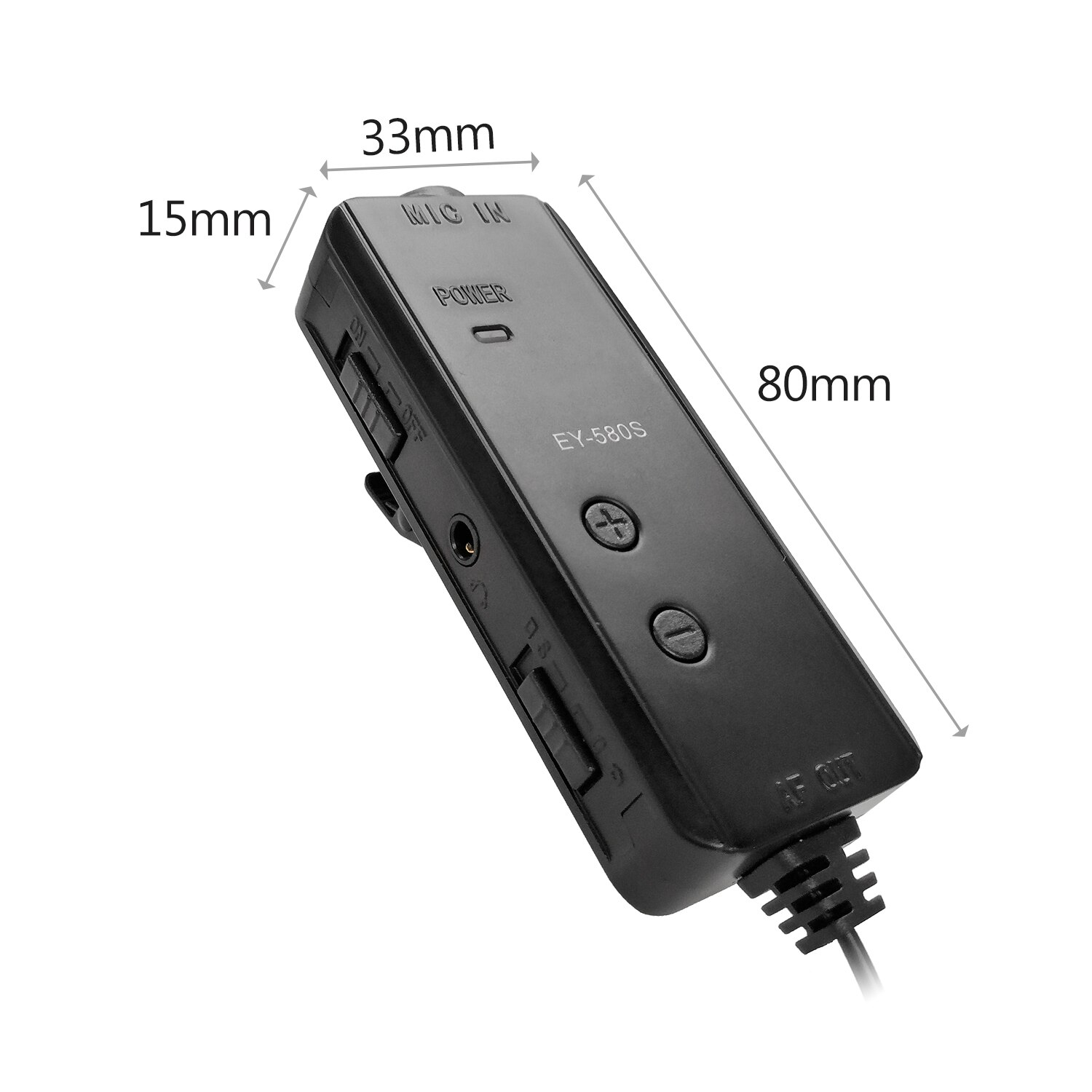 Mikrofoni mikrofoni vahvistin äänenvoimakkuuden säätö reaaliaikaiset monitoritoiminnot näytön kuulokkeilla 3.5mm to 6.5mm audio adater