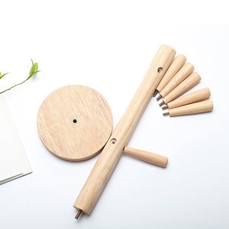Arbre porte-tasse à 6 crochets, porte-tasse en bois, support de table, tasse de thé et de café