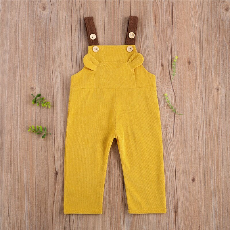 Nette Kleinkind freundlicher Sommer Kleidung Baby Junge Mädchen Band Kabel Hosen Hosenträger Einfarbig Overall 1-6Y