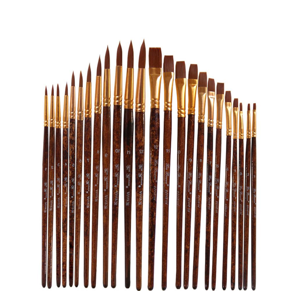 12Pcs Oil Watercolour Drawing Art Painting Drawing Brush Art Supplies Painting Craft Artist Paint Brushes Set